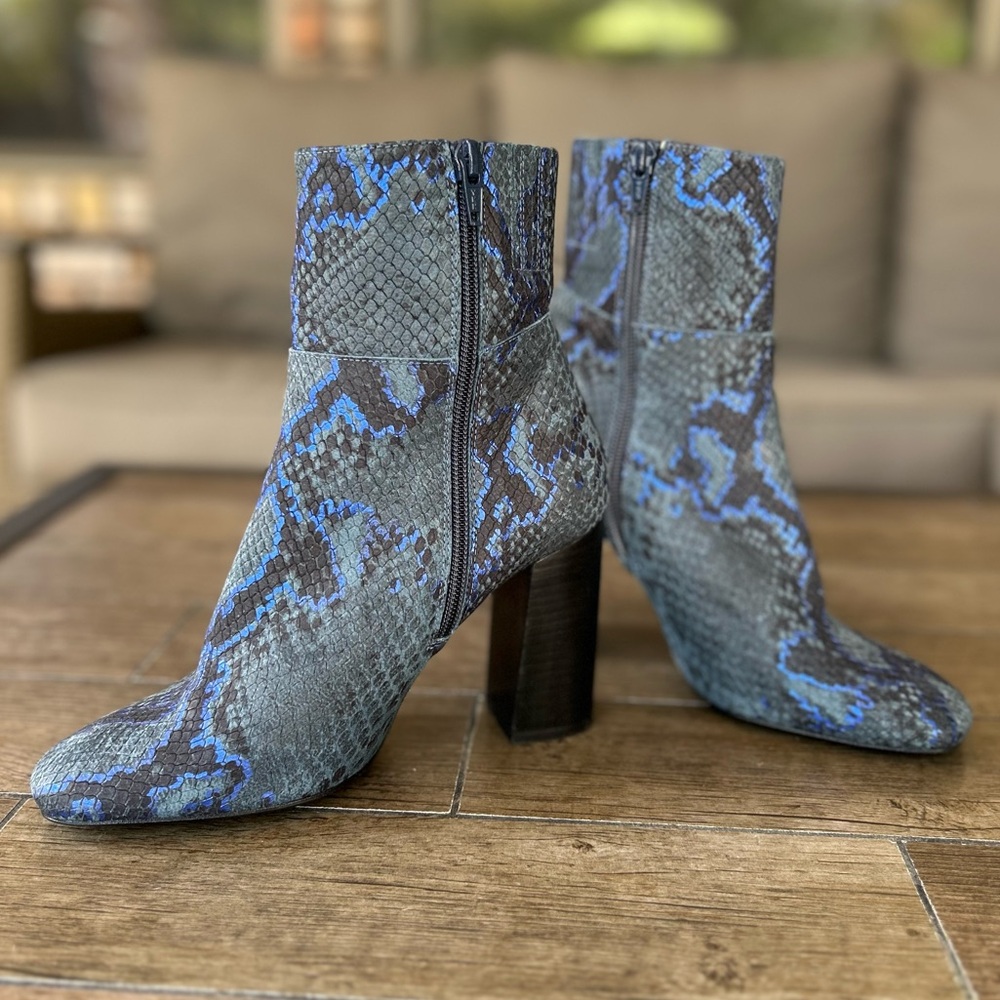 Free People Nolita Snakeskin Ankle Boots Women’s Size US 8 EU 38 - Picture 3 of 14